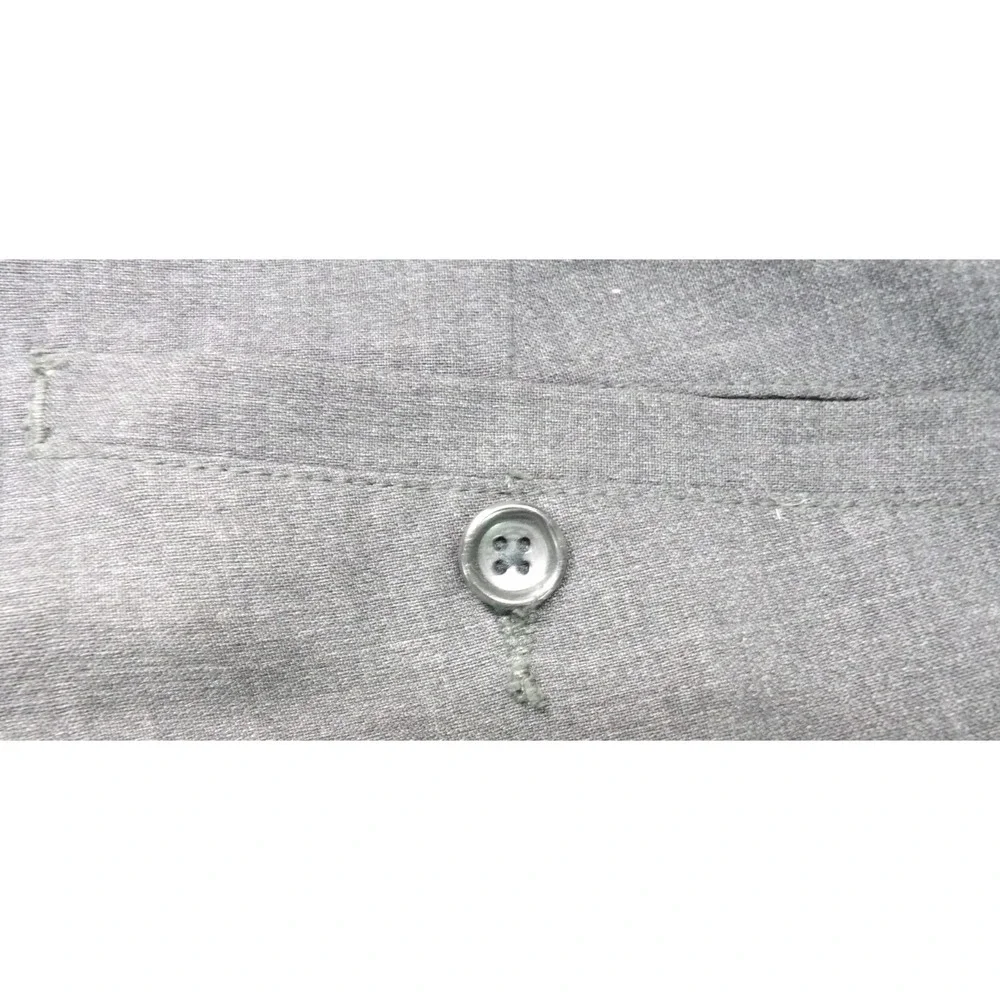VTG Banana Republic Men 34x32 Wool Suit Pants Dress Trousers Gray Y2K Slacks EUC